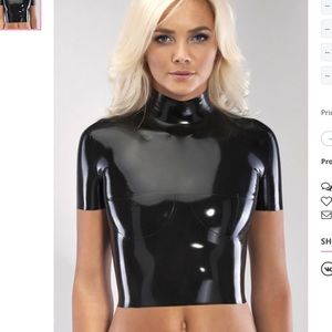 Black Latex shirt